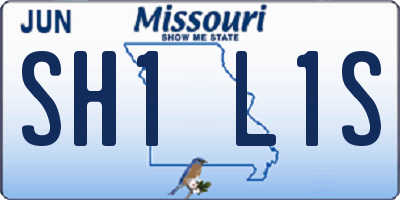 MO license plate SH1L1S