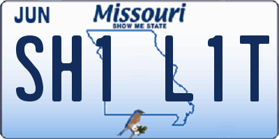 MO license plate SH1L1T