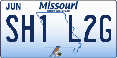 MO license plate SH1L2G