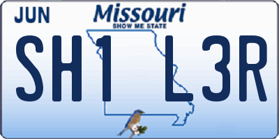 MO license plate SH1L3R