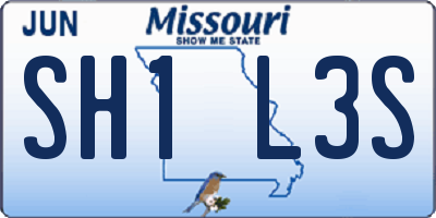 MO license plate SH1L3S