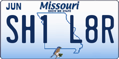 MO license plate SH1L8R