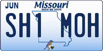 MO license plate SH1M0H