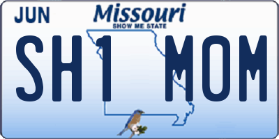 MO license plate SH1M0M