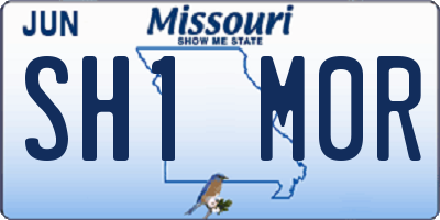 MO license plate SH1M0R