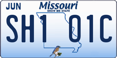 MO license plate SH1O1C