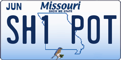 MO license plate SH1P0T
