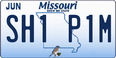 MO license plate SH1P1M
