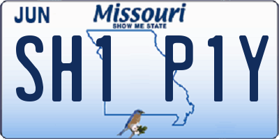 MO license plate SH1P1Y