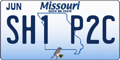 MO license plate SH1P2C