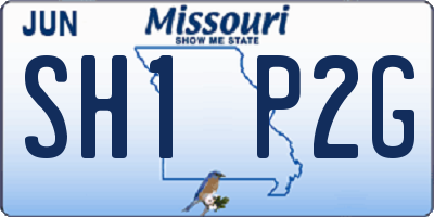 MO license plate SH1P2G