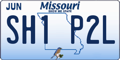 MO license plate SH1P2L