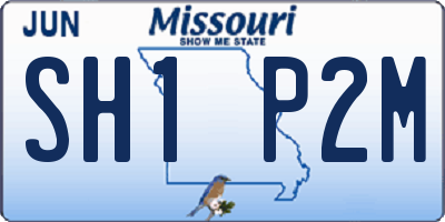 MO license plate SH1P2M