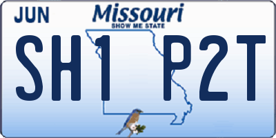 MO license plate SH1P2T