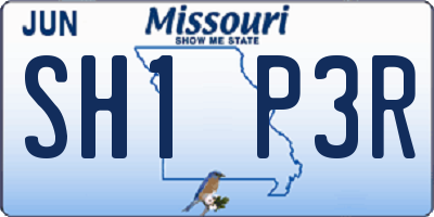 MO license plate SH1P3R