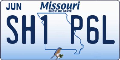 MO license plate SH1P6L