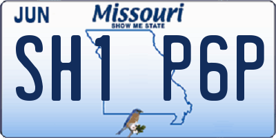 MO license plate SH1P6P