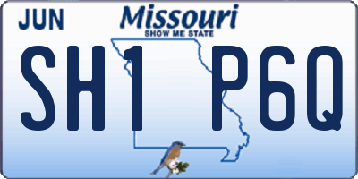 MO license plate SH1P6Q