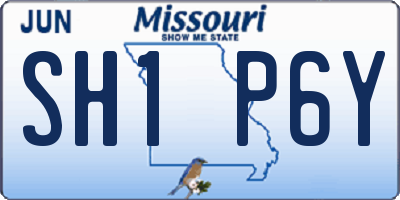 MO license plate SH1P6Y