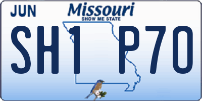 MO license plate SH1P7O
