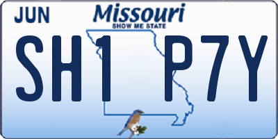 MO license plate SH1P7Y