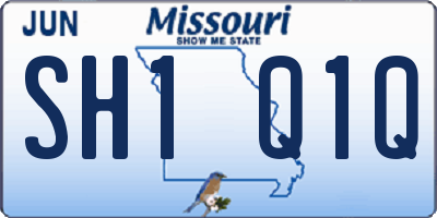 MO license plate SH1Q1Q