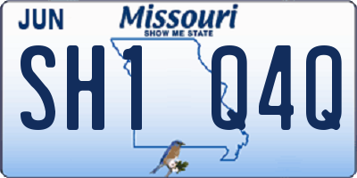MO license plate SH1Q4Q