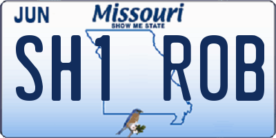MO license plate SH1R0B