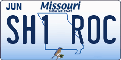 MO license plate SH1R0C