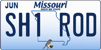 MO license plate SH1R0D
