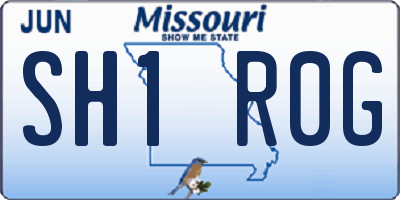 MO license plate SH1R0G
