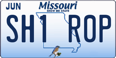 MO license plate SH1R0P