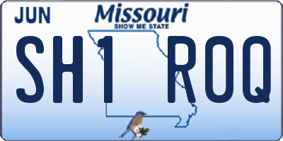 MO license plate SH1R0Q