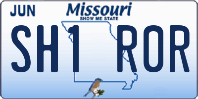 MO license plate SH1R0R