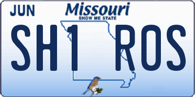 MO license plate SH1R0S