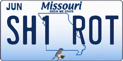 MO license plate SH1R0T