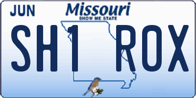 MO license plate SH1R0X