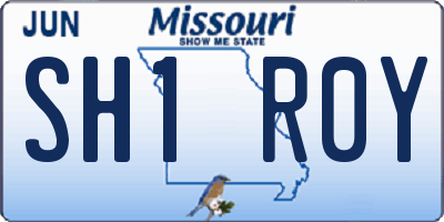 MO license plate SH1R0Y
