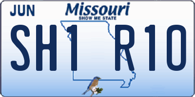 MO license plate SH1R1O