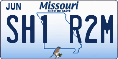 MO license plate SH1R2M