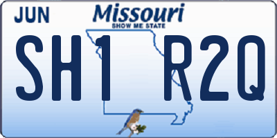 MO license plate SH1R2Q