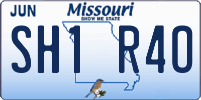 MO license plate SH1R4O