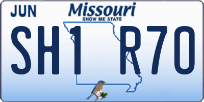 MO license plate SH1R7O