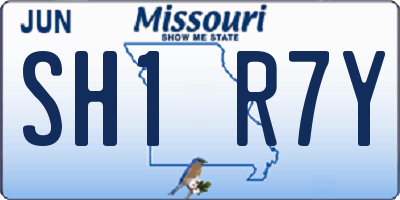 MO license plate SH1R7Y