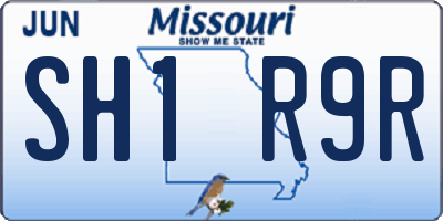 MO license plate SH1R9R