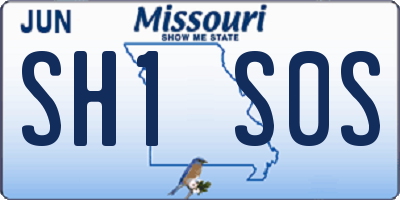 MO license plate SH1S0S