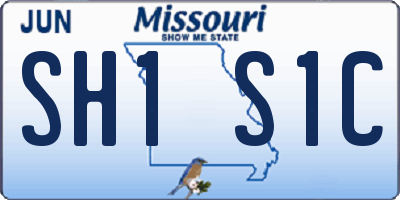 MO license plate SH1S1C