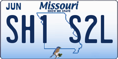 MO license plate SH1S2L