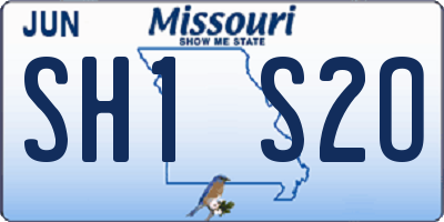 MO license plate SH1S2O
