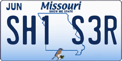 MO license plate SH1S3R